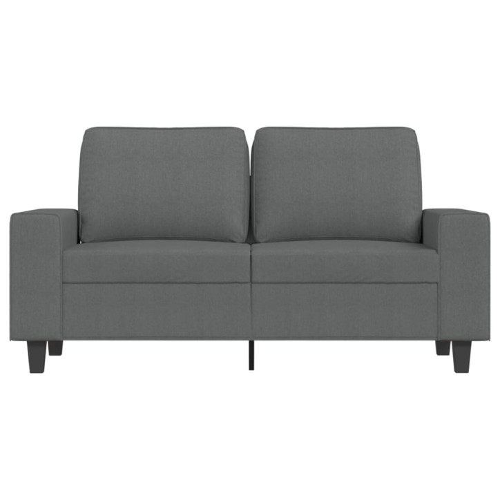 Dvivietė sofa, tamsiai pilkos spalvos, 120cm, audinys