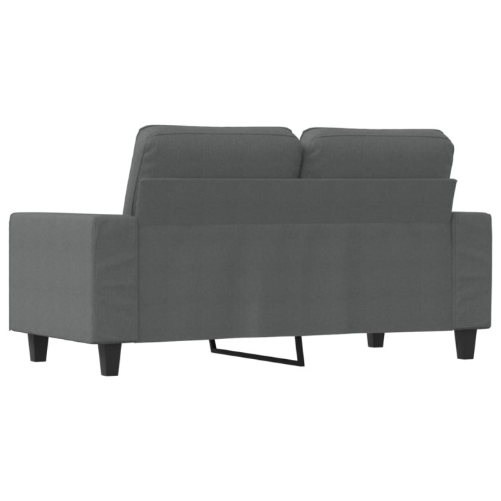 Dvivietė sofa, tamsiai pilkos spalvos, 120cm, audinys