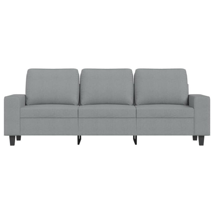 Trivietė sofa, šviesiai pilkos spalvos, 180cm, audinys