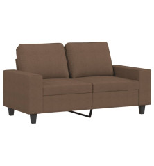 Dvivietė sofa, rudos spalvos, 120cm, audinys