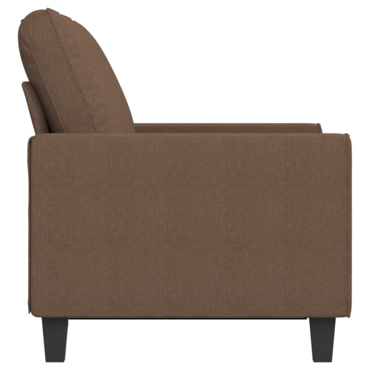 Dvivietė sofa, rudos spalvos, 120cm, audinys