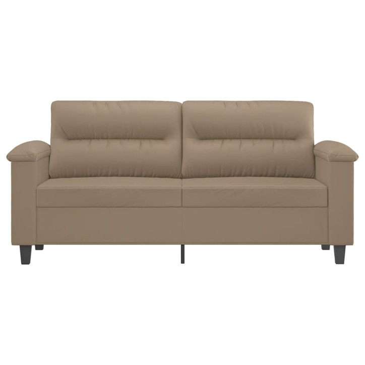 Dvivietė sofa, kapučino spalvos, 140cm, dirbtinė oda