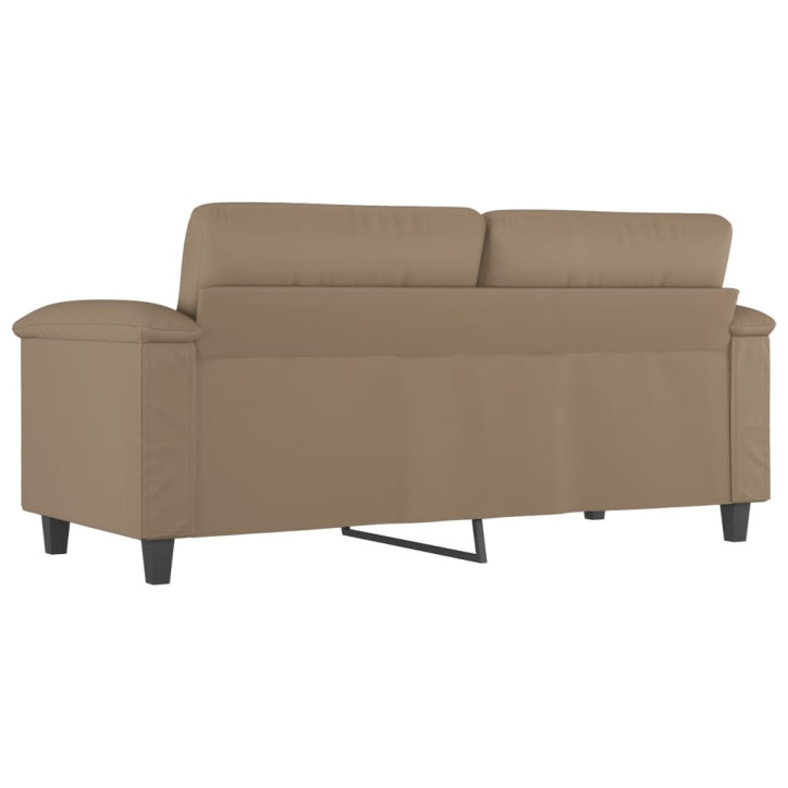 Dvivietė sofa, kapučino spalvos, 140cm, dirbtinė oda