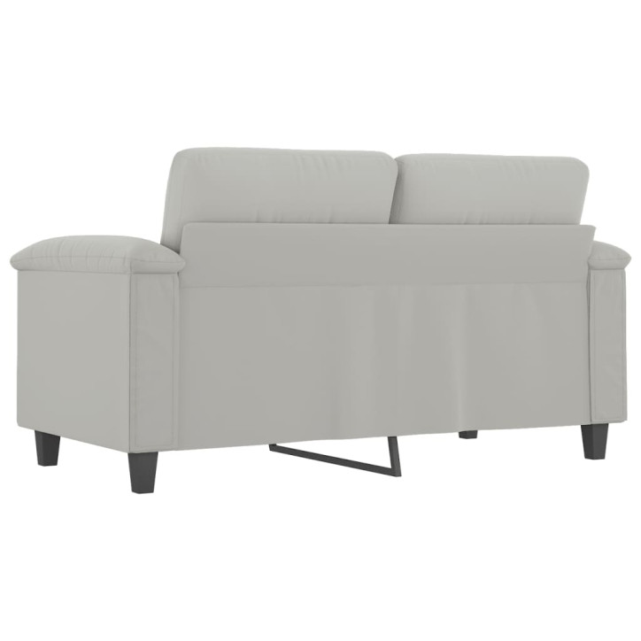 Dvivietė sofa, šviesiai pilka, 120cm, mikropluošto audinys