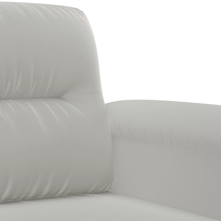 Dvivietė sofa, šviesiai pilka, 120cm, mikropluošto audinys