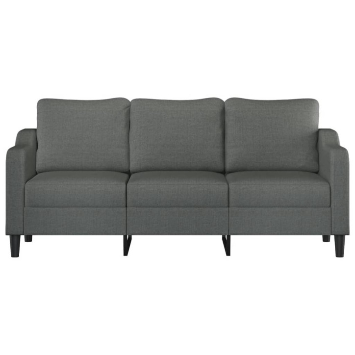 Trivietė sofa, tamsiai pilkos spalvos, 180cm, audinys