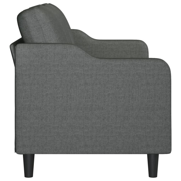 Trivietė sofa, tamsiai pilkos spalvos, 180cm, audinys