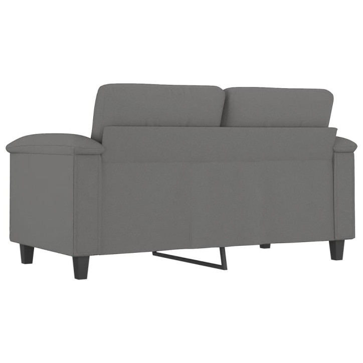 Dvivietė sofa, tamsiai pilka, 120cm, mikropluošto audinys