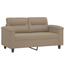 Dvivietė sofa, taupe spalvos, 120cm, mikropluošto audinys