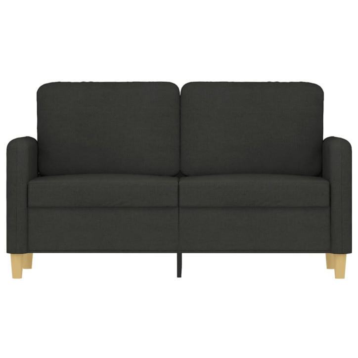 Dvivietė sofa, juodos spalvos, 120cm, audinys