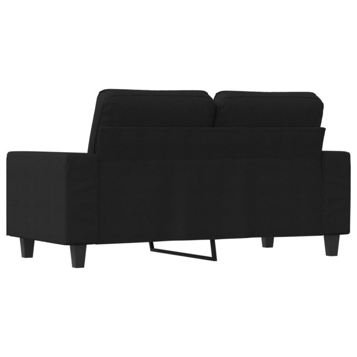 Dvivietė sofa, juodos spalvos, 120cm, audinys