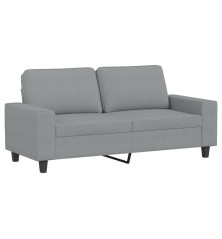 Dvivietė sofa, šviesiai pilkos spalvos, 140cm, audinys