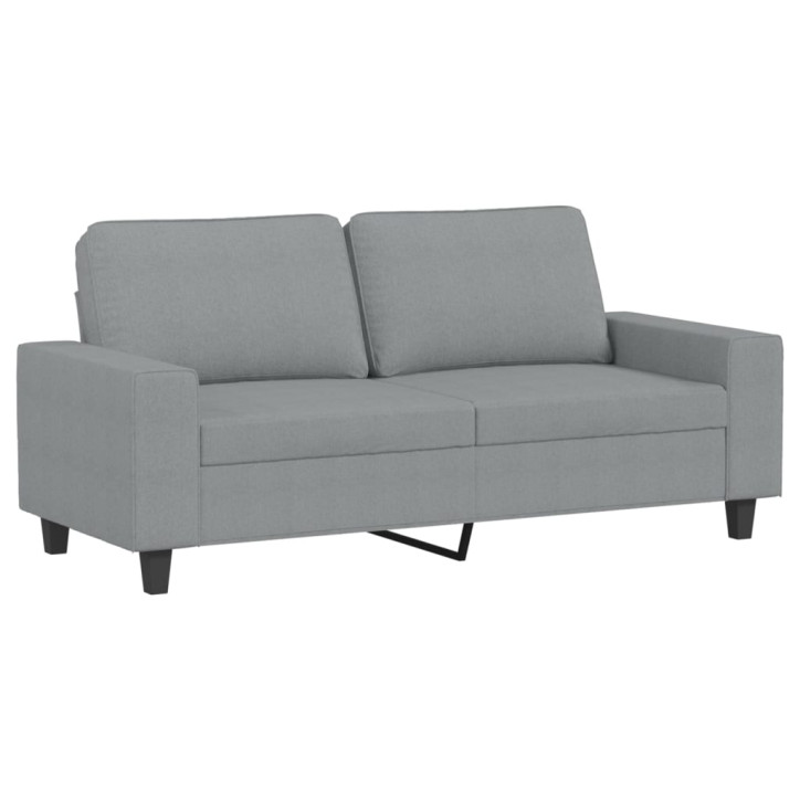 Dvivietė sofa, šviesiai pilkos spalvos, 140cm, audinys