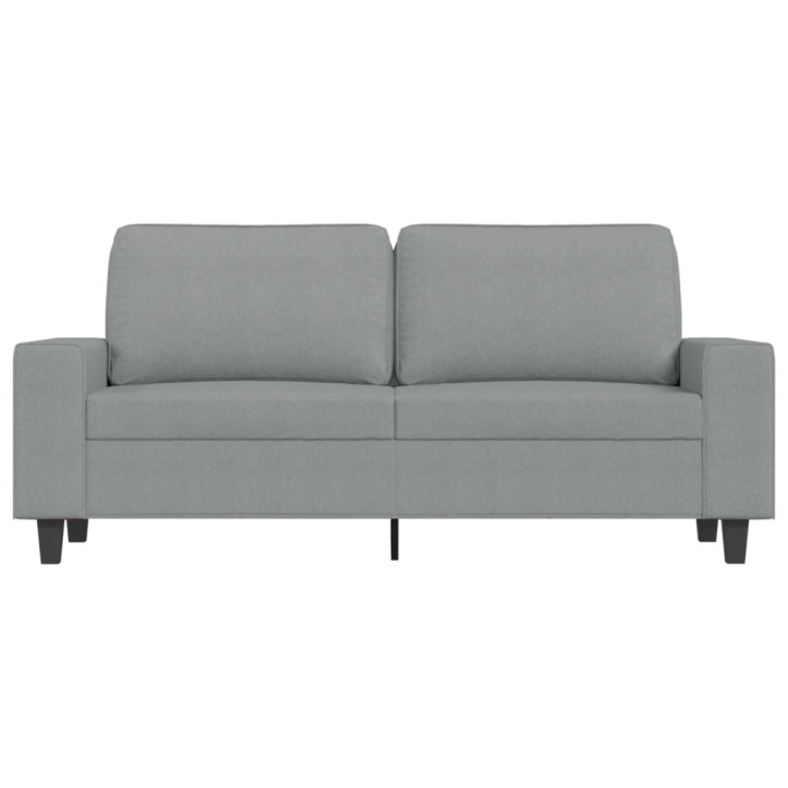 Dvivietė sofa, šviesiai pilkos spalvos, 140cm, audinys