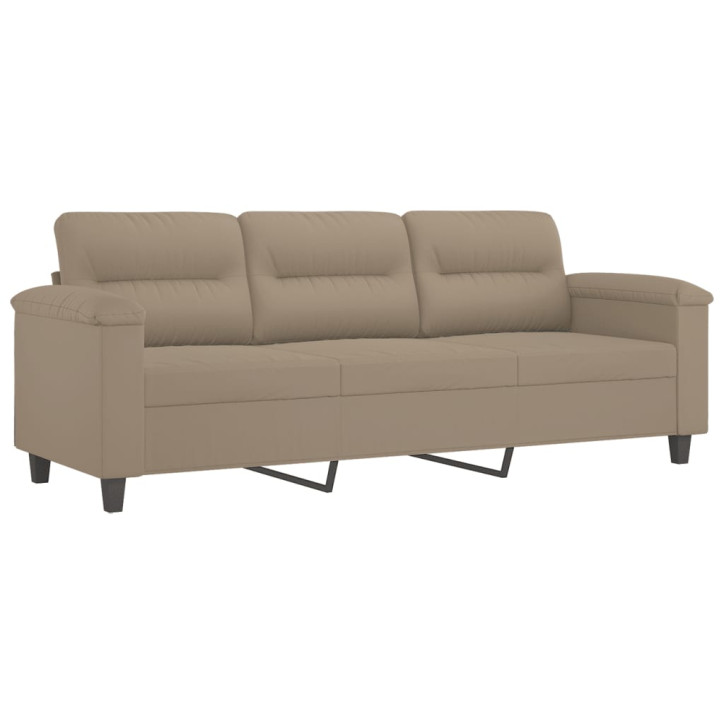 Trivietė sofa, taupe spalvos, 180cm, mikropluošto audinys