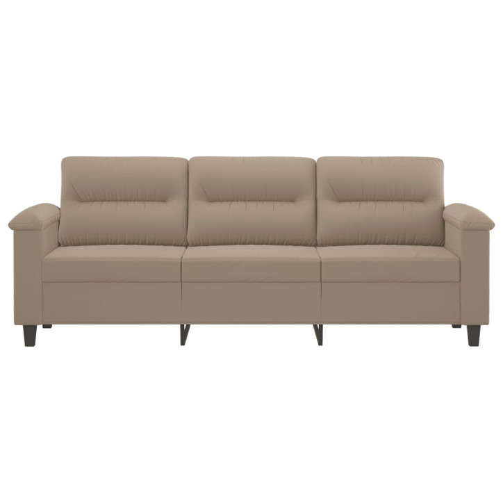 Trivietė sofa, taupe spalvos, 180cm, mikropluošto audinys