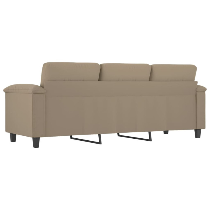 Trivietė sofa, taupe spalvos, 180cm, mikropluošto audinys