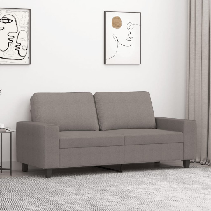 Dvivietė sofa, taupe spalvos, 140cm, audinys