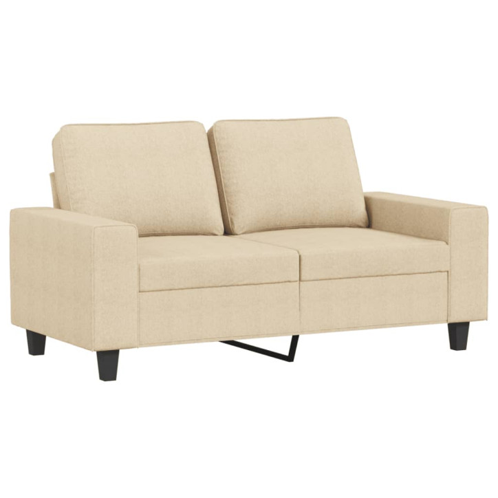 Dvivietė sofa, kreminės spalvos, 120cm, audinys