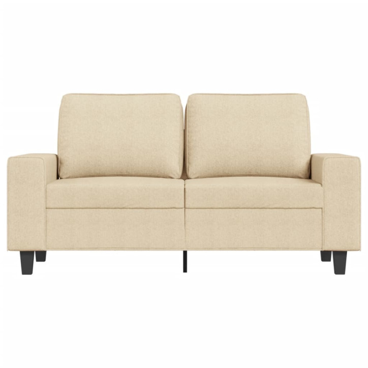 Dvivietė sofa, kreminės spalvos, 120cm, audinys