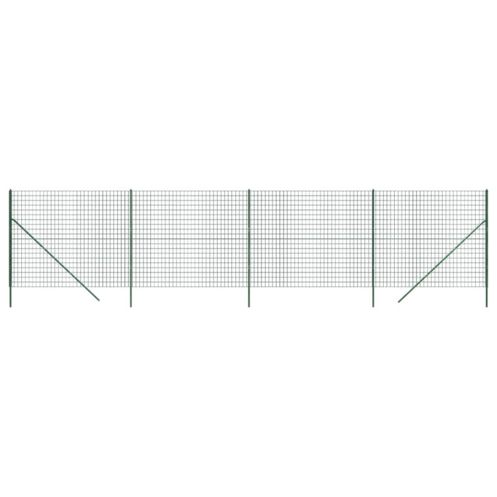 Vielinė tinklinė tvora, žalia, 2,2x10m, galvanizuotas plienas