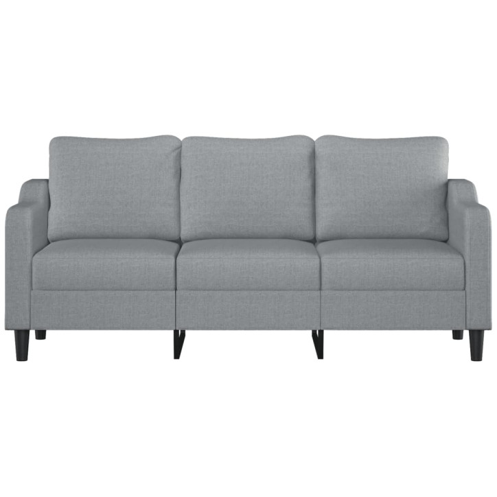 Trivietė sofa, šviesiai pilkos spalvos, 180cm, audinys