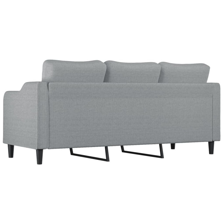 Trivietė sofa, šviesiai pilkos spalvos, 180cm, audinys