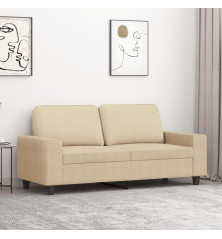 Dvivietė sofa, kreminės spalvos, 140cm, audinys