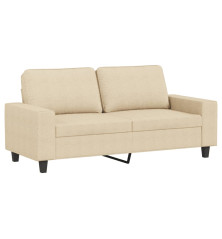 Dvivietė sofa, kreminės spalvos, 140cm, audinys