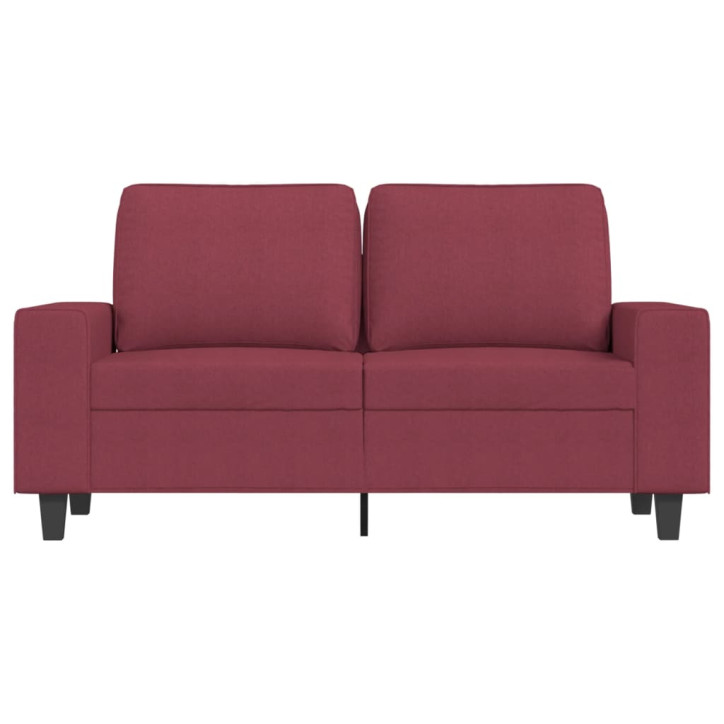 Dvivietė sofa, raudonojo vyno spalvos, 120cm, audinys