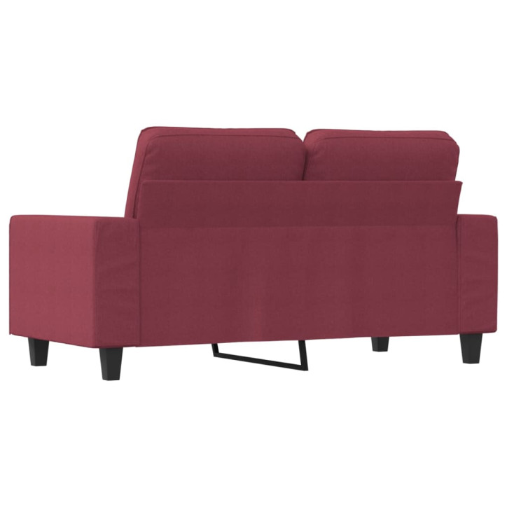 Dvivietė sofa, raudonojo vyno spalvos, 120cm, audinys