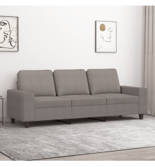 Trivietė sofa, taupe spalvos, 180cm, audinys