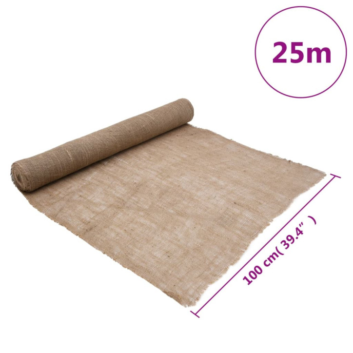 Džiuto ritinys, 1x25m, 100% džiutas, 200 g/m²