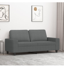 Dvivietė sofa, tamsiai pilkos spalvos, 140cm, audinys