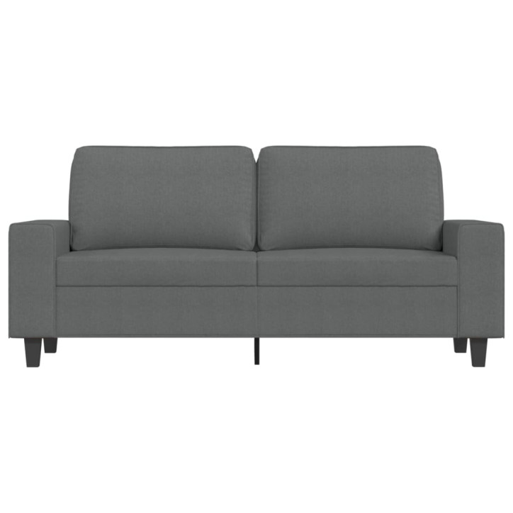 Dvivietė sofa, tamsiai pilkos spalvos, 140cm, audinys