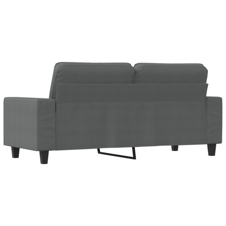 Dvivietė sofa, tamsiai pilkos spalvos, 140cm, audinys