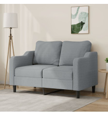 Dvivietė sofa, šviesiai pilkos spalvos, 120cm, audinys