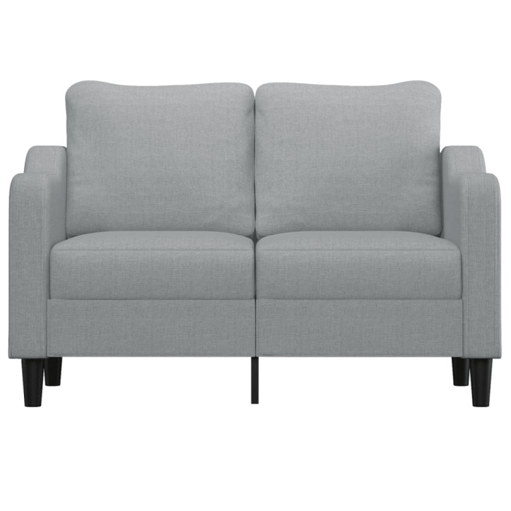 Dvivietė sofa, šviesiai pilkos spalvos, 120cm, audinys