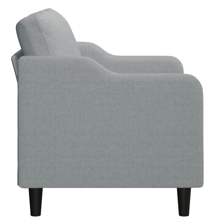 Dvivietė sofa, šviesiai pilkos spalvos, 120cm, audinys