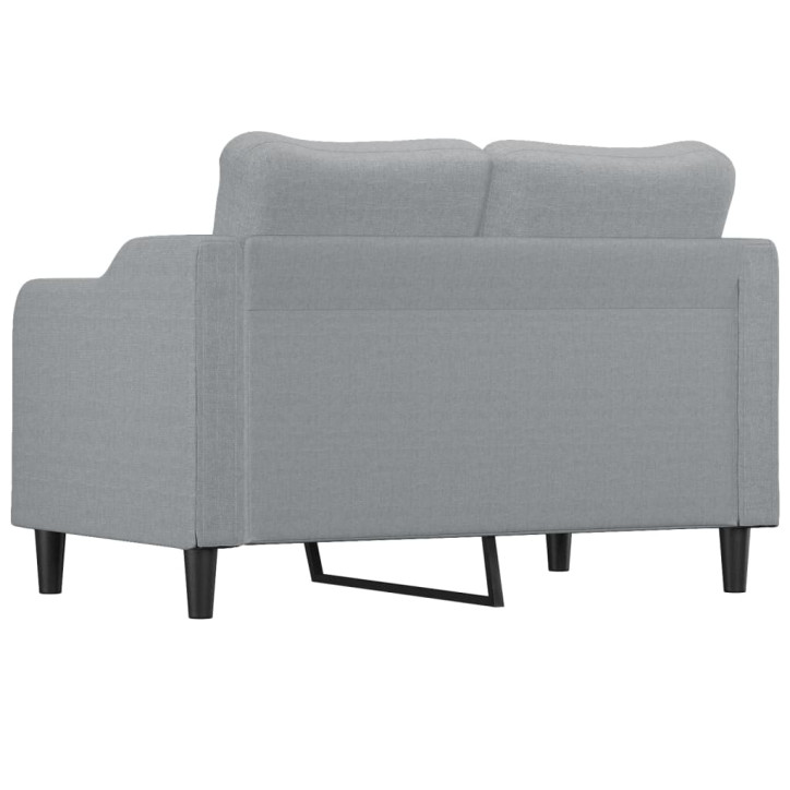 Dvivietė sofa, šviesiai pilkos spalvos, 120cm, audinys