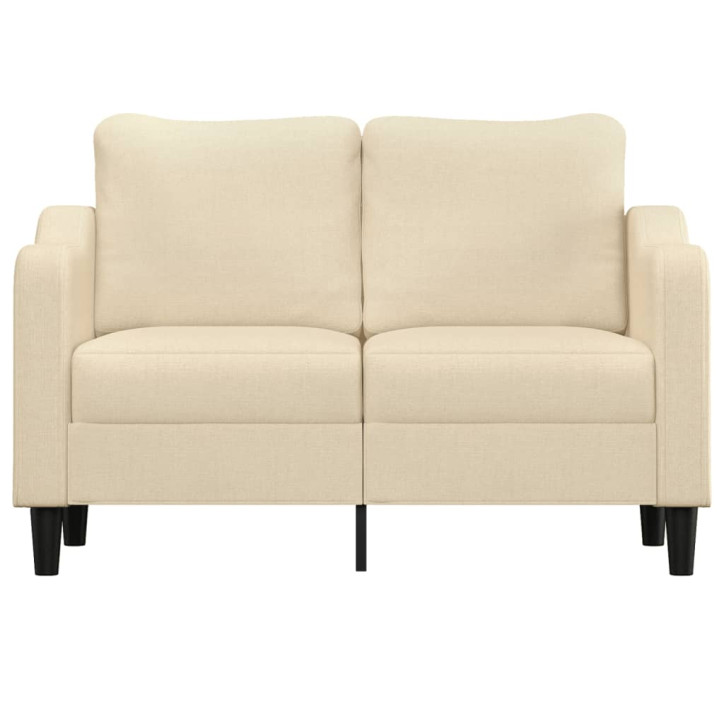 Dvivietė sofa, kreminės spalvos, 120cm, audinys