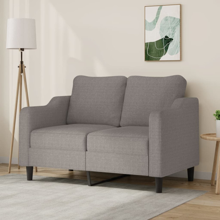 Dvivietė sofa, taupe spalvos, 140cm, audinys