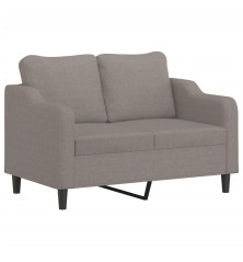 Dvivietė sofa, taupe spalvos, 140cm, audinys