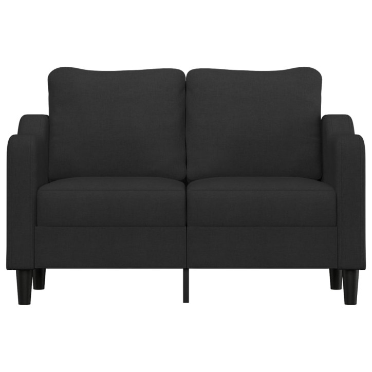 Dvivietė sofa, juodos spalvos, 120cm, audinys