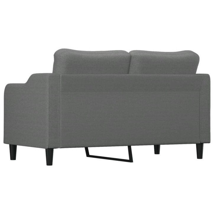 Dvivietė sofa, tamsiai pilkos spalvos, 140cm, audinys