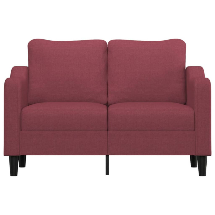 Dvivietė sofa, raudonojo vyno spalvos, 120cm, audinys