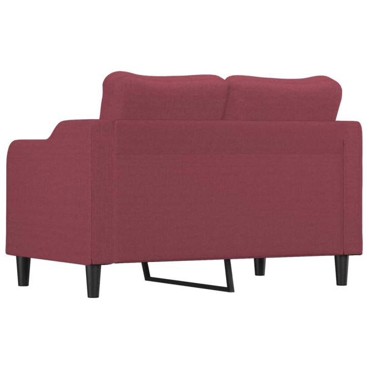 Dvivietė sofa, raudonojo vyno spalvos, 120cm, audinys