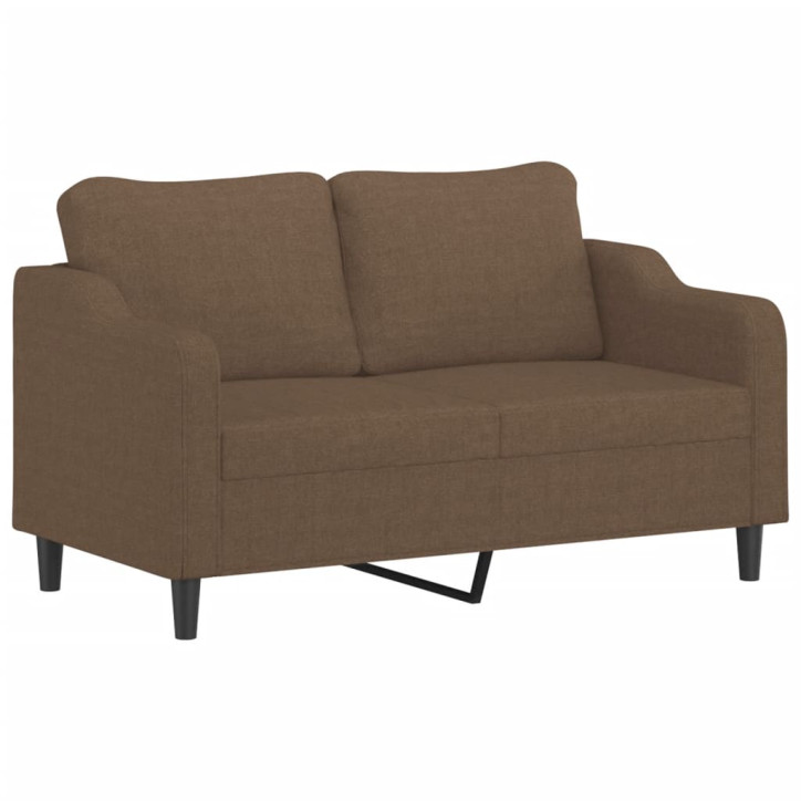 Dvivietė sofa, rudos spalvos, 140cm, audinys