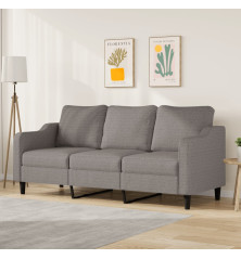 Trivietė sofa, taupe spalvos, 180cm, audinys