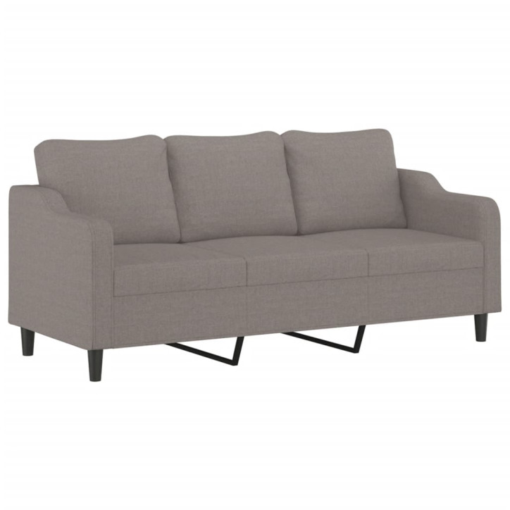 Trivietė sofa, taupe spalvos, 180cm, audinys